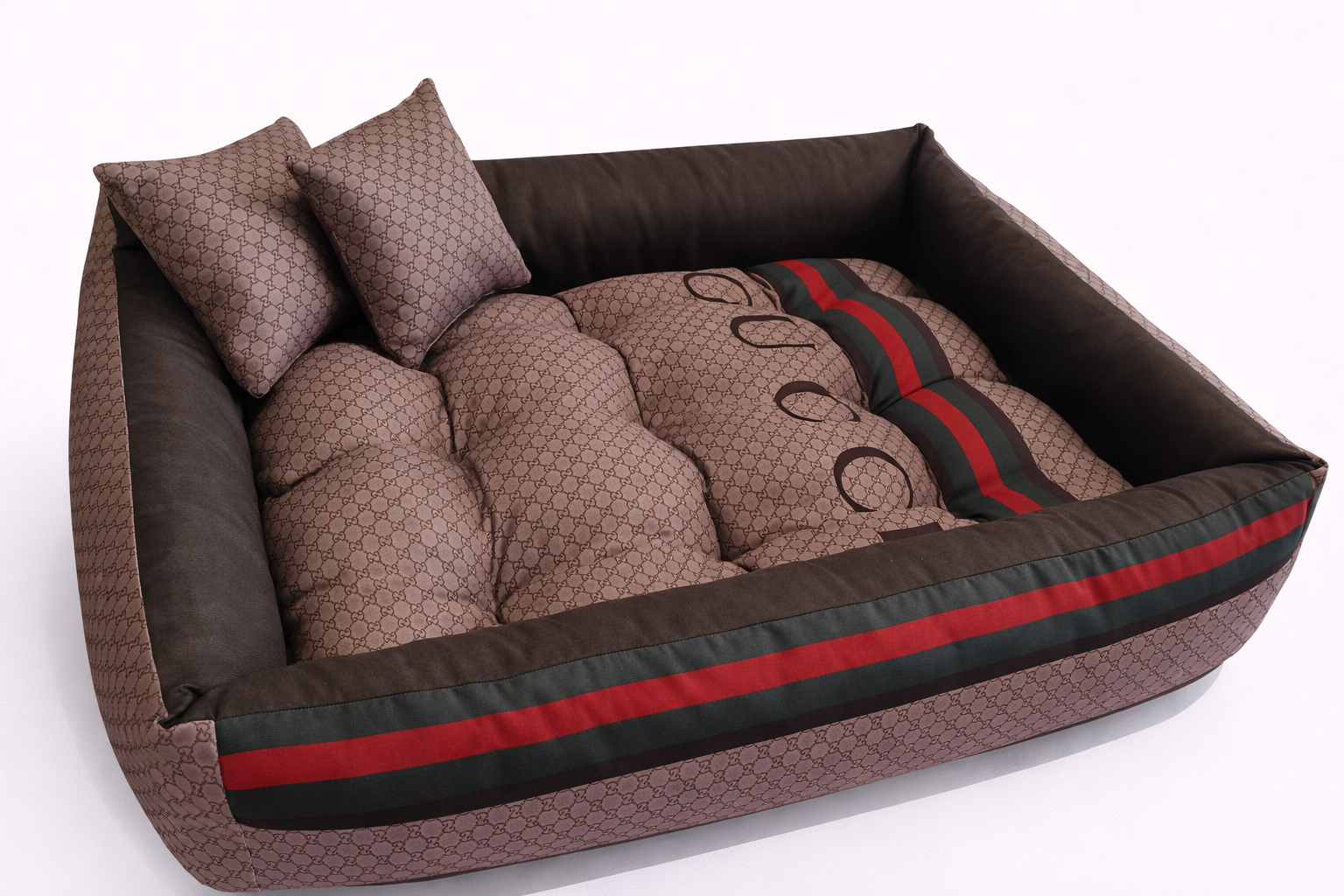 Estampa Gucci Marrom